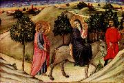 SANO di Pietro Flight to Egypt  predella panel oil painting reproduction